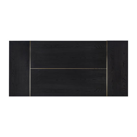 Maiori Black Ash Rectangular Dining Table