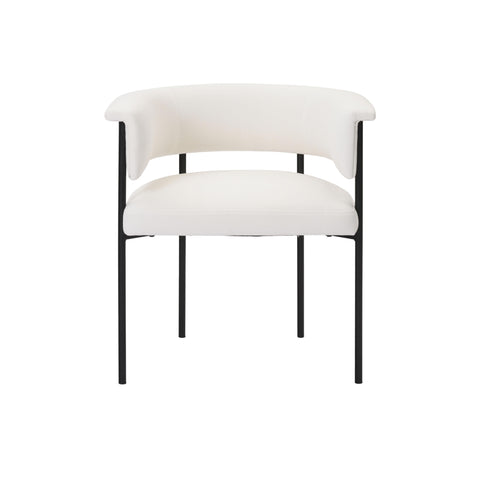 Sasha Cream Performance Linen Dining Chair