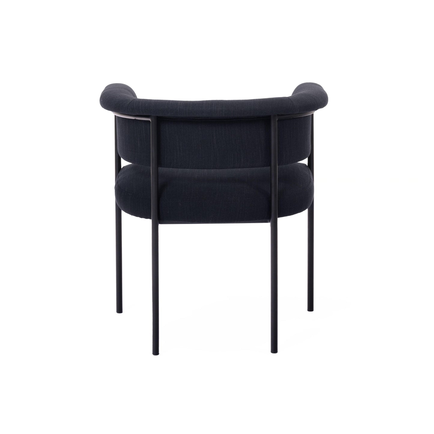 sasha black performance linen dining chair