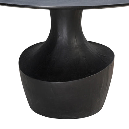 Blaze Black Acacia & Faux Plaster Dining Table