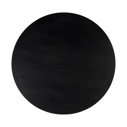 Blaze Black Acacia & Faux Plaster Dining Table