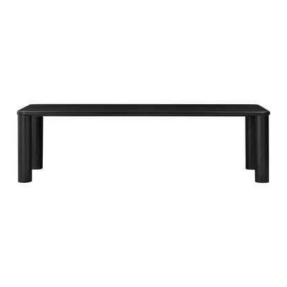 Selena Black Oak Rectangular Dining Table