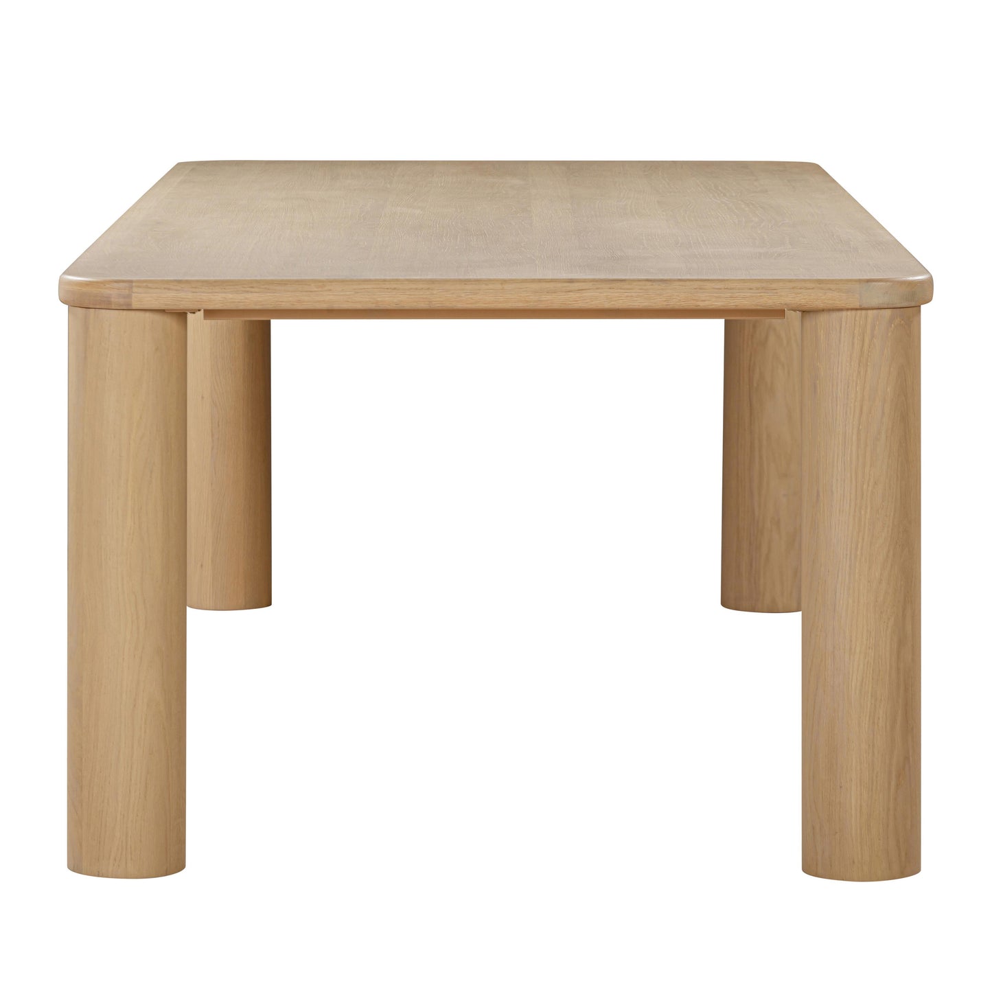 selena natural oak rectangular dining table