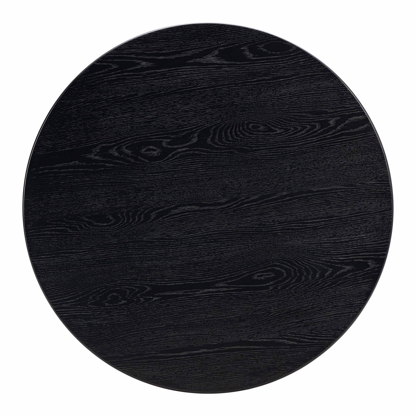 opal black oak round dining table