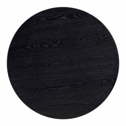 Opal Black Oak Round Dining Table