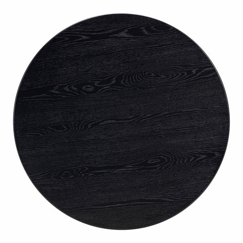 Opal Black Oak Round Dining Table