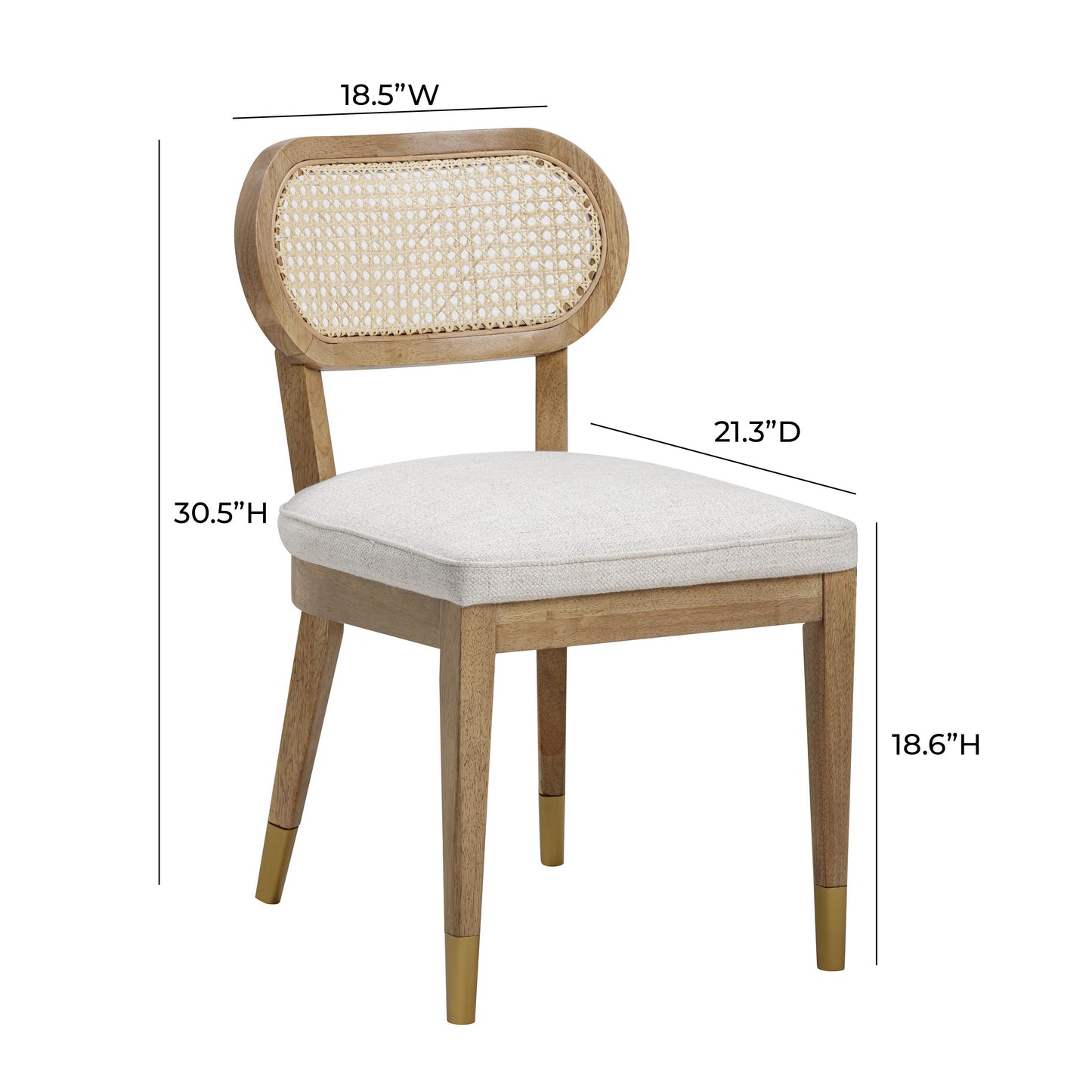 iris natural dining chair