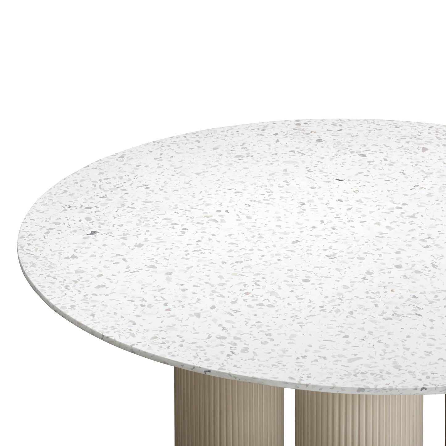 liza terrazzo concrete indoor / outdoor dining table