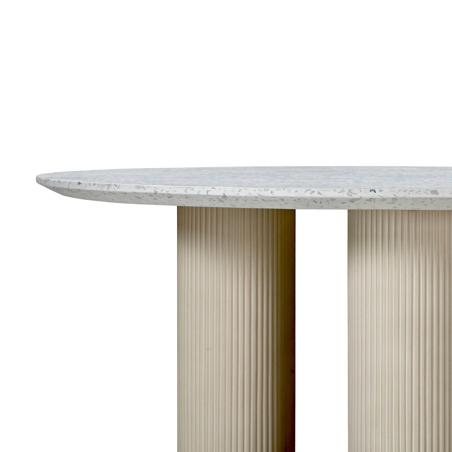 liza terrazzo concrete indoor / outdoor dining table