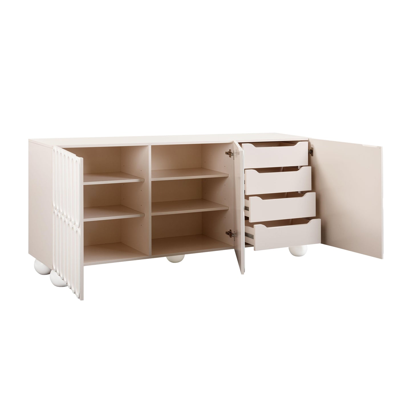 lucille motif taupe buffet