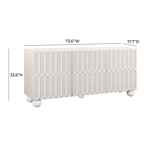 Lucienne Verona 74" Motif Taupe Buffet - image 9
