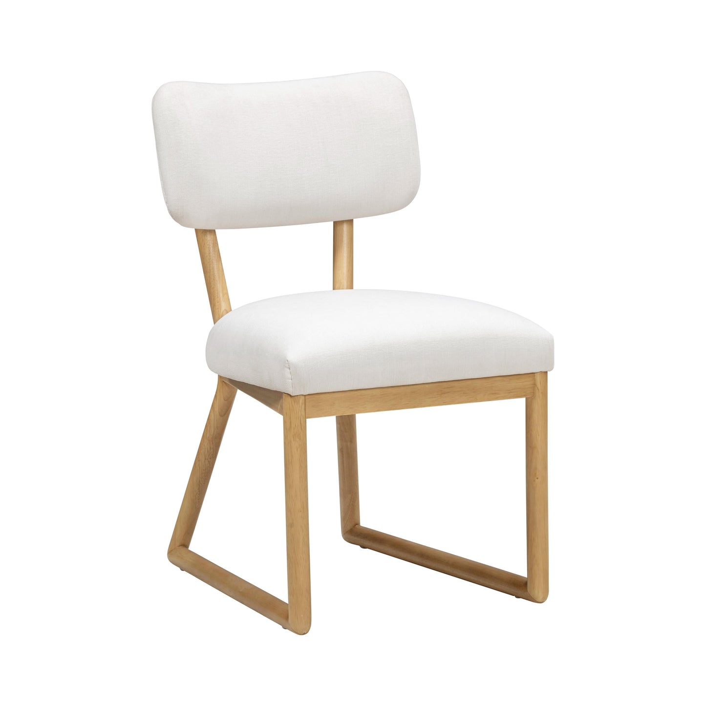 tarra cream performance upcycled fabric dining chair