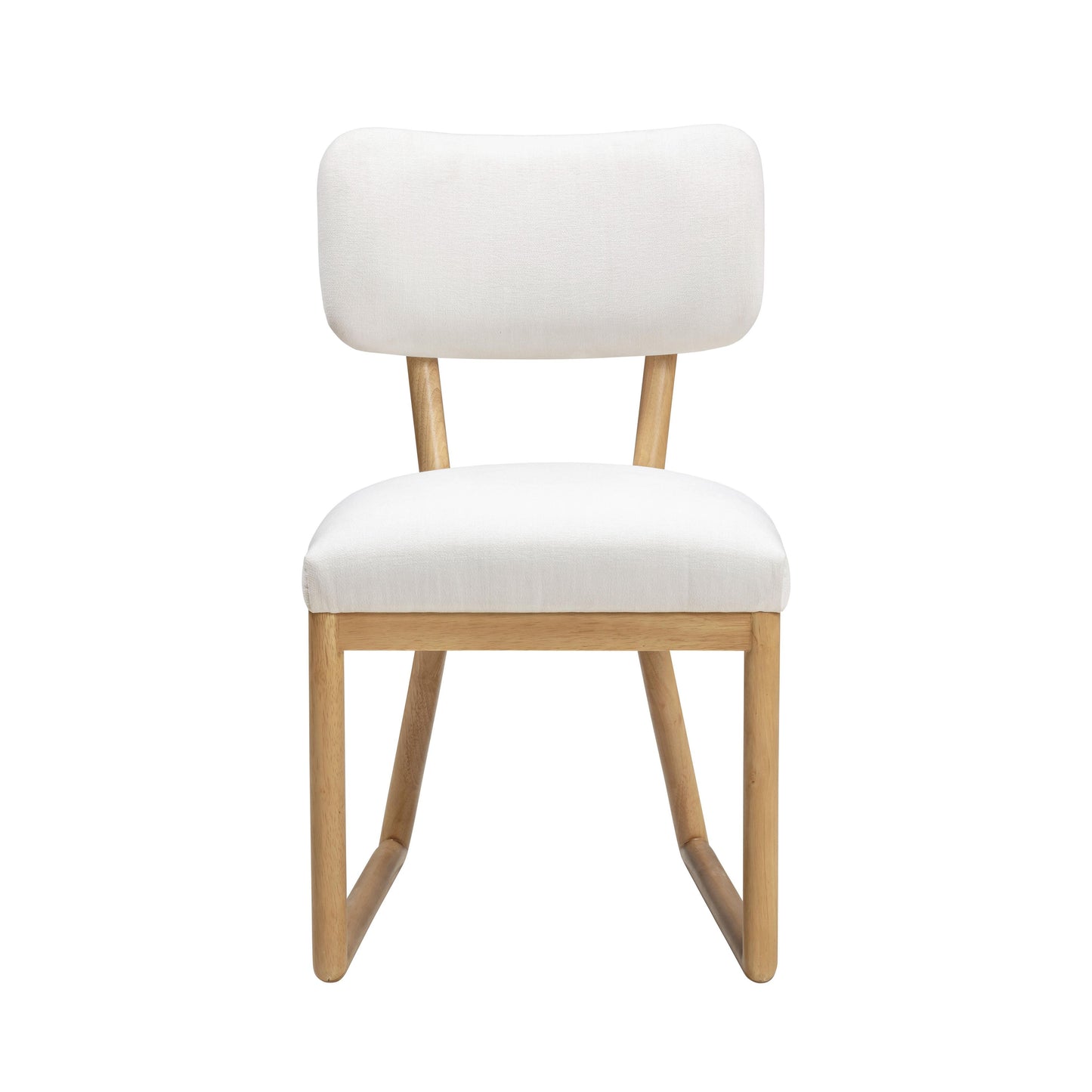 tarra cream performance upcycled fabric dining chair