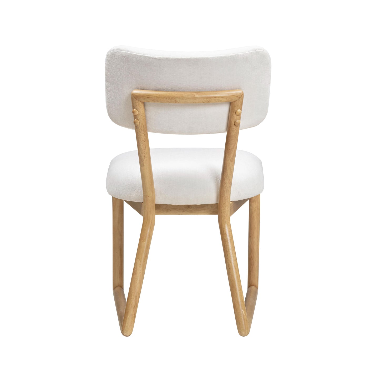 tarra cream performance upcycled fabric dining chair