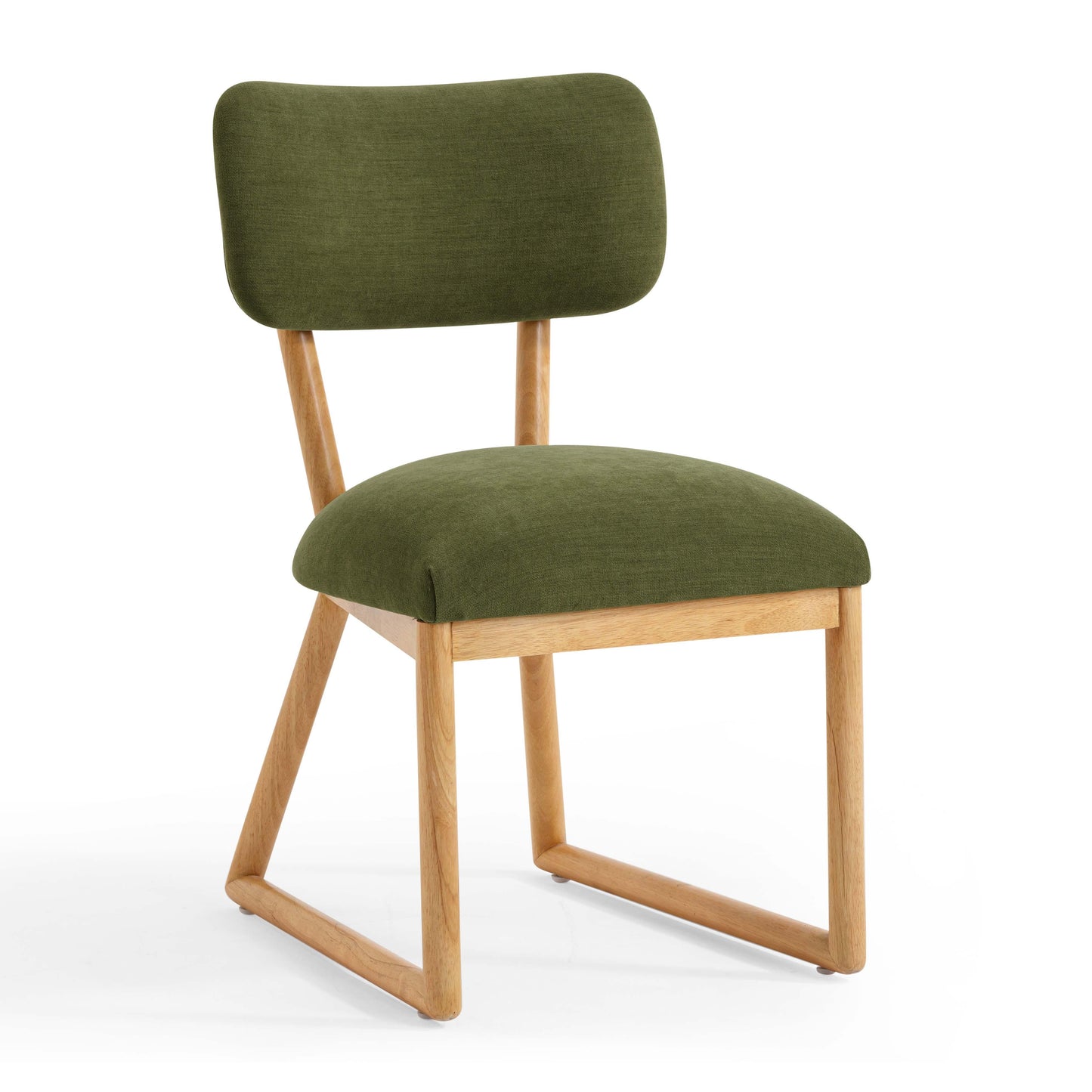 tarra green performance upcycled fabric dining chair