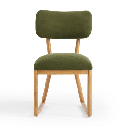 Tarra Green Performance Upcycled Fabric Dining Chair