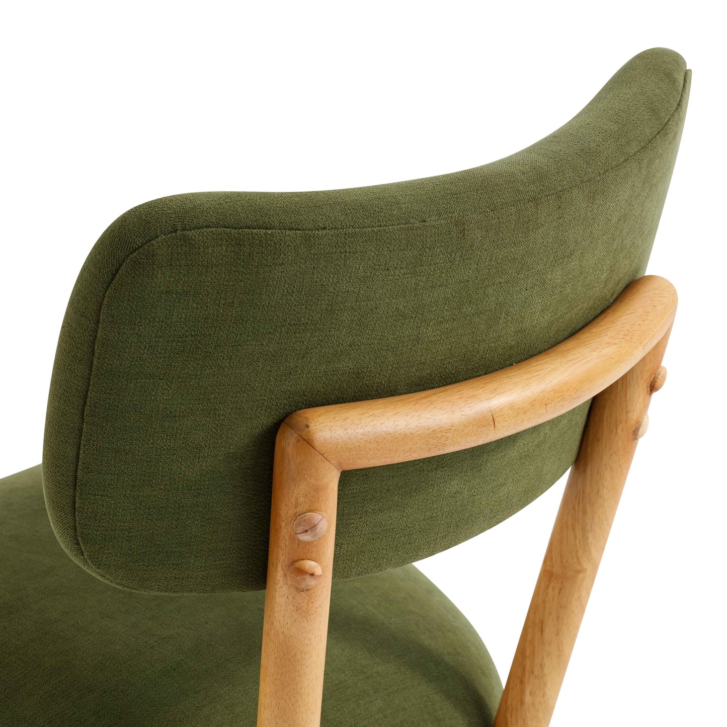 tarra green performance upcycled fabric dining chair