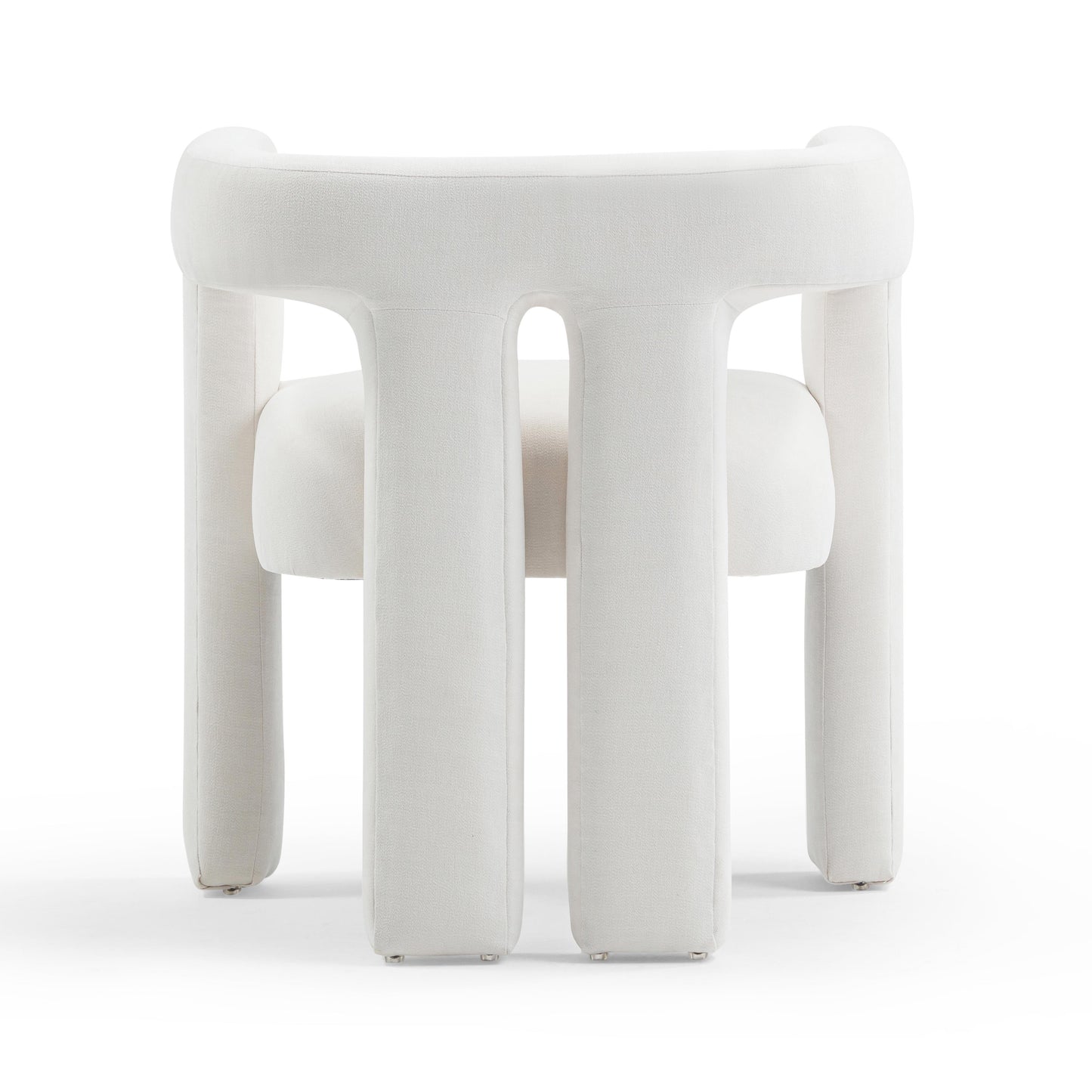 spara bone white recycled fabric chair