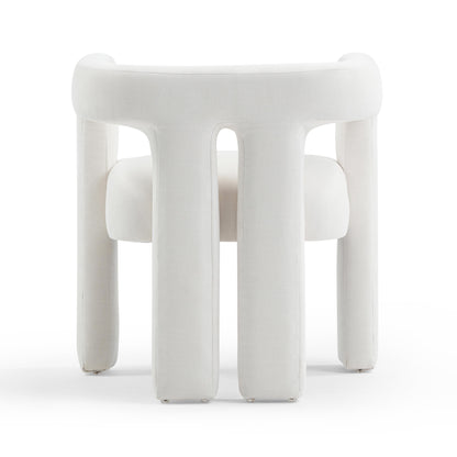 Spara Bone White Recycled Fabric Chair