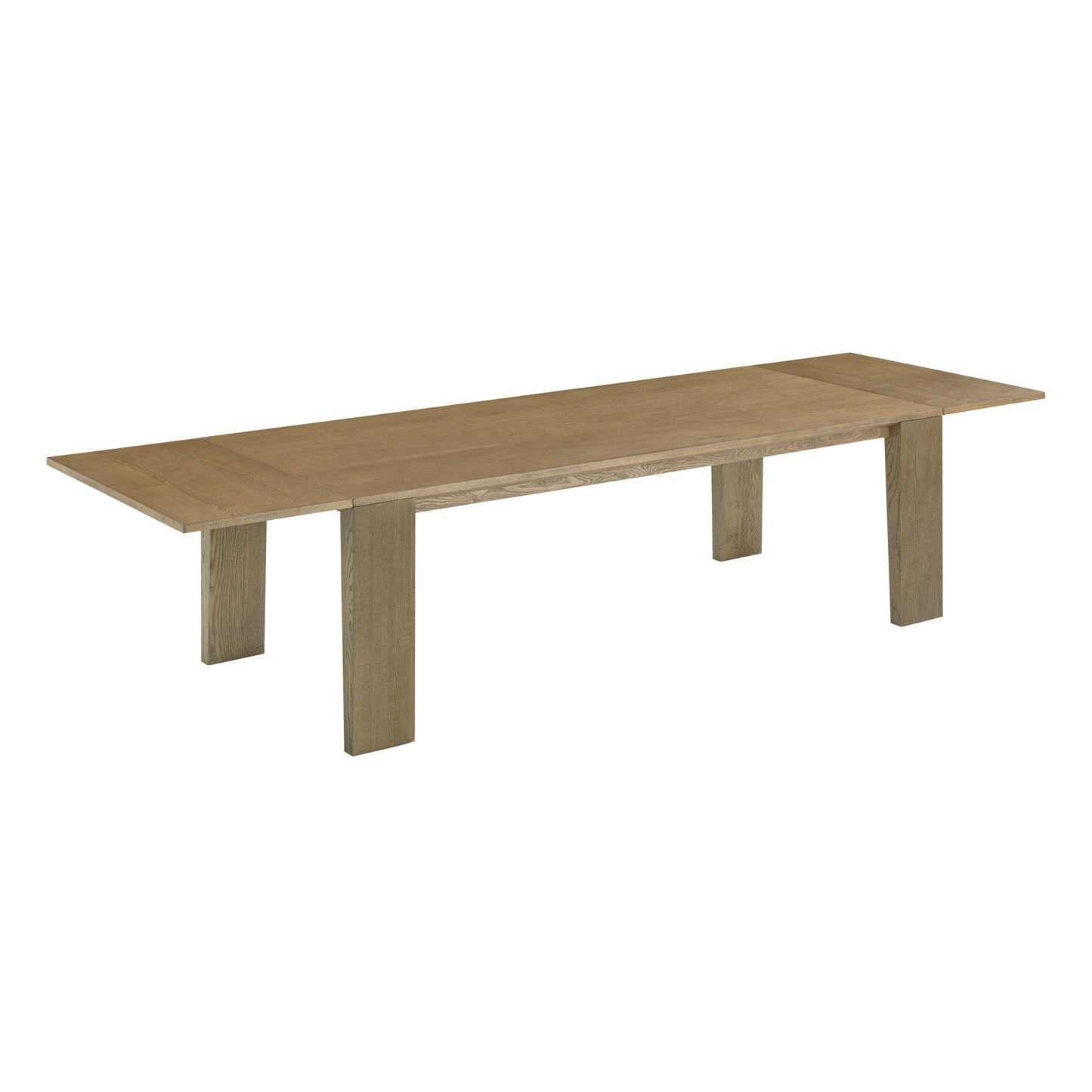 spara natural ash extendable rectangular dining table