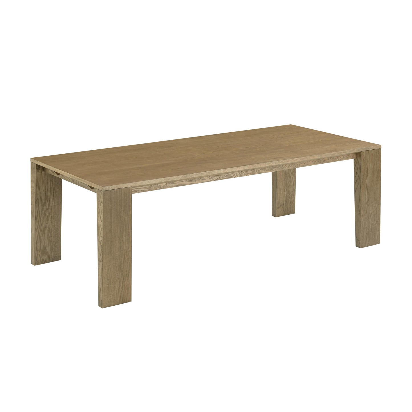 spara natural ash extendable rectangular dining table