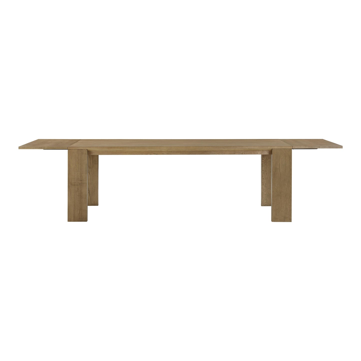 spara natural ash extendable rectangular dining table