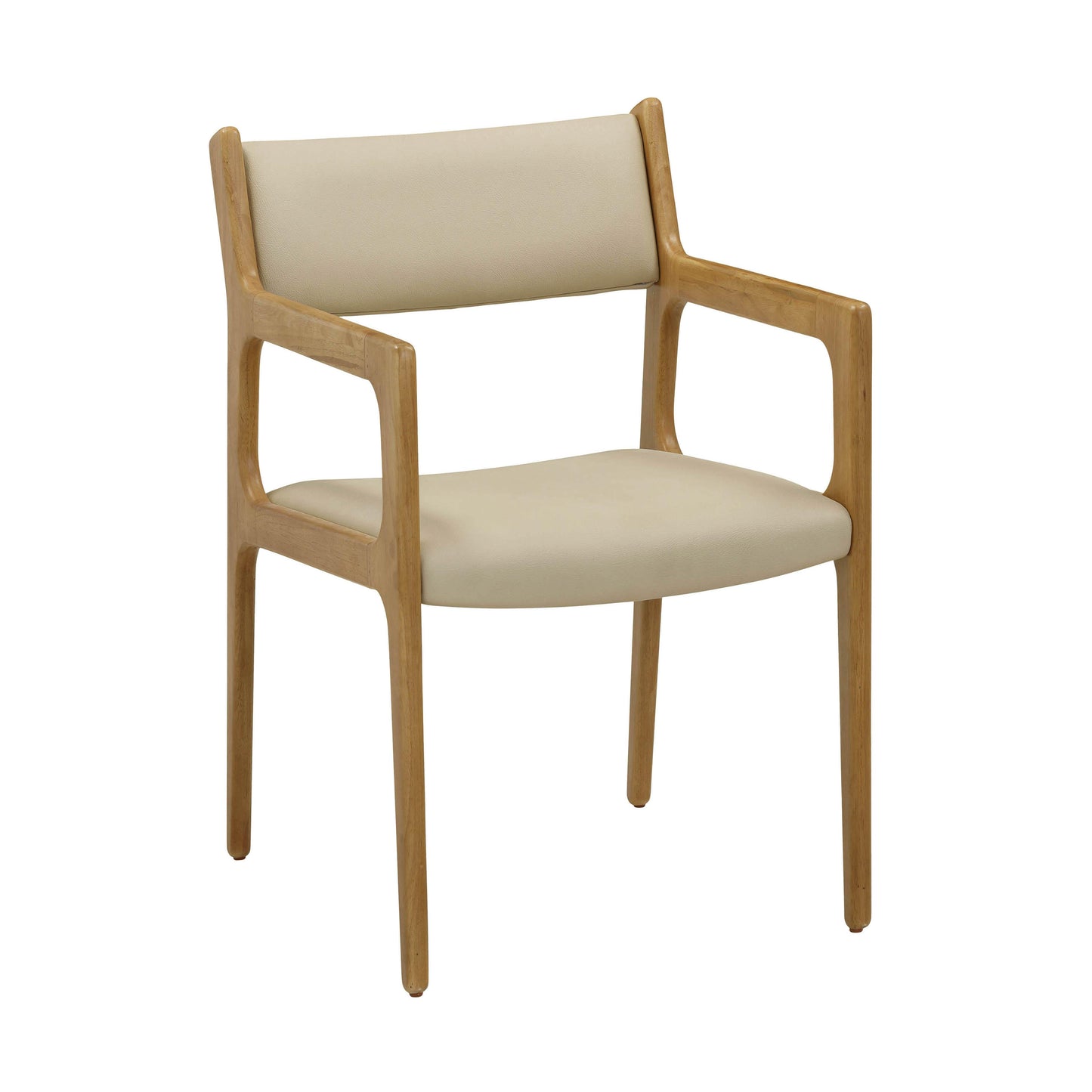 marla cream performance vegan leather dining chair - set of 2