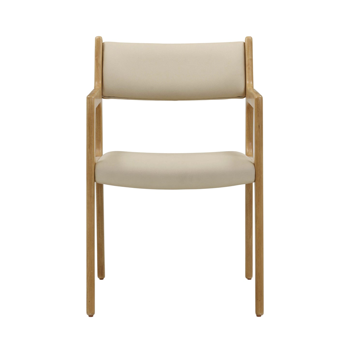 marla cream performance vegan leather dining chair - set of 2