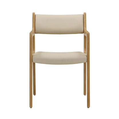 Marla Cream Performance Vegan Leather Dining Chair - Set of 2