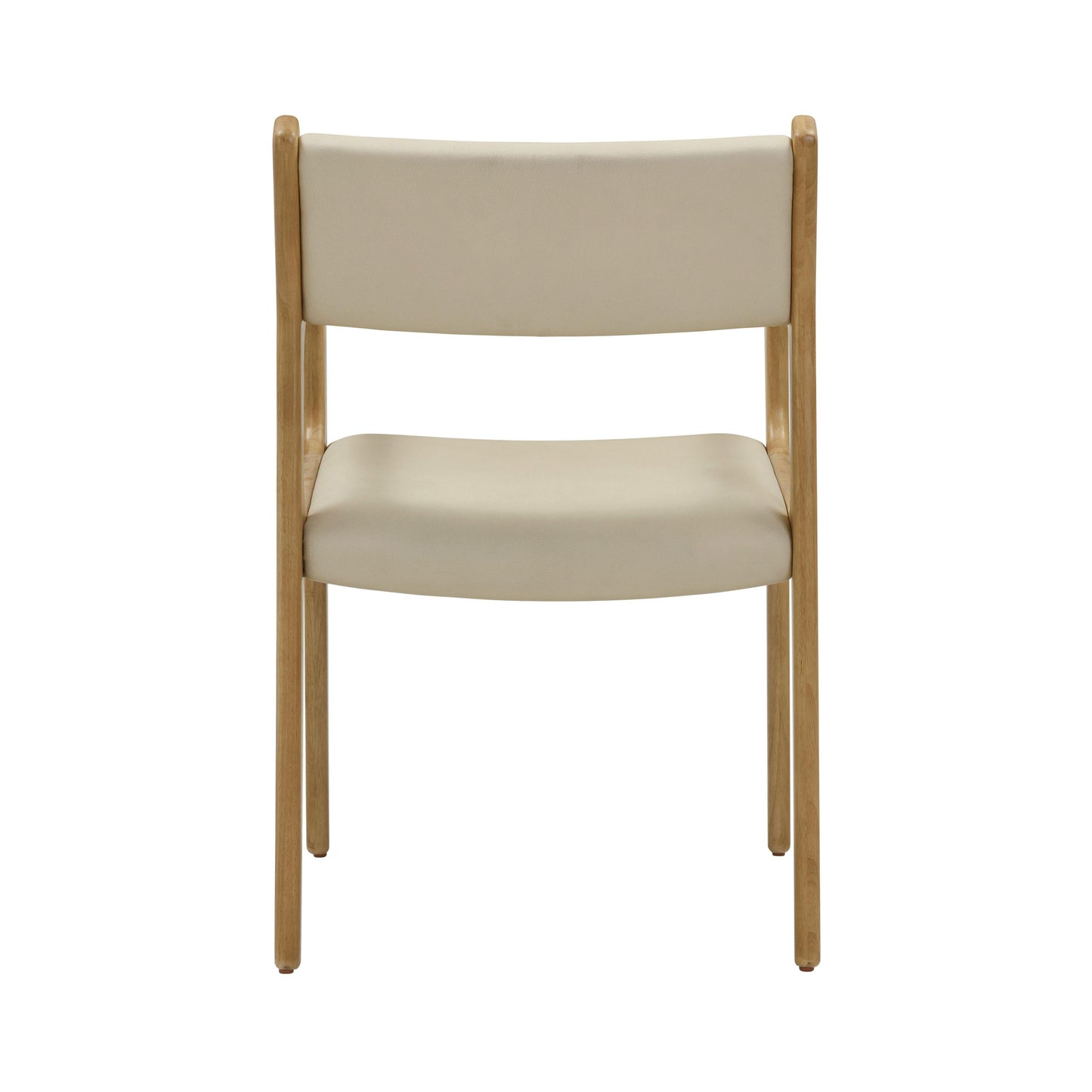 marla cream performance vegan leather dining chair - set of 2