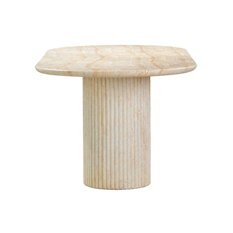 Colette Castaigne 86" Concrete Patterned Indoor/Outdoor Oval Dining Table - image 4