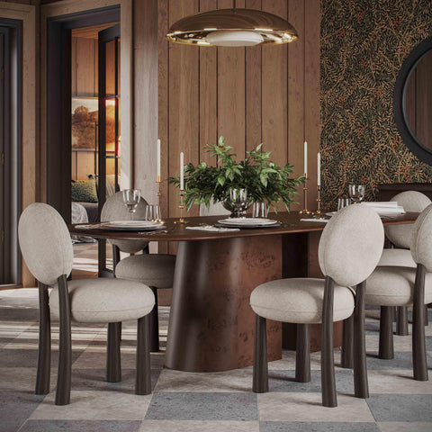 Amelie Valois Cream Performance Chenille Dining Chair - image 2