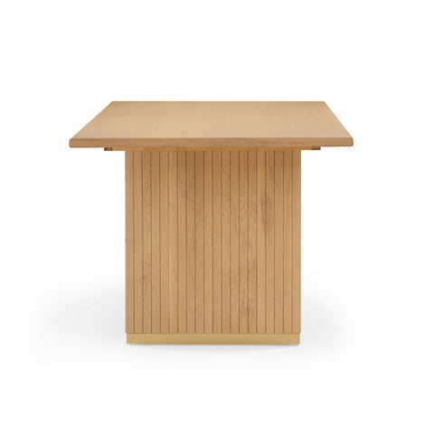 Isabelle Chantilly 79" Natural Oak Wood Rectangular Dining Table - image 4