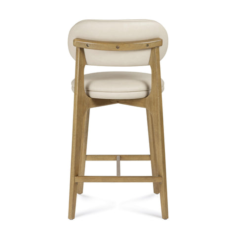 Sabine Castaigne Cream Performance Vegan Leather Counter Stool - image 4