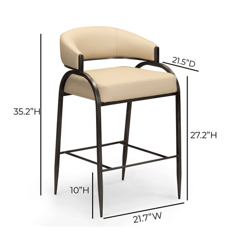 Rosalie Valois Performance Vegan Leather Counter Stool - image 7