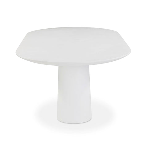 Delphine Provence 84" Pure White Indoor/Outdoor Concrete Dining Table - image 4
