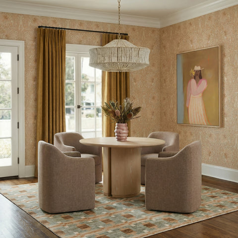 Sabine Loire Tall Textured Weave Performance Fabric Dining Chair - image 2