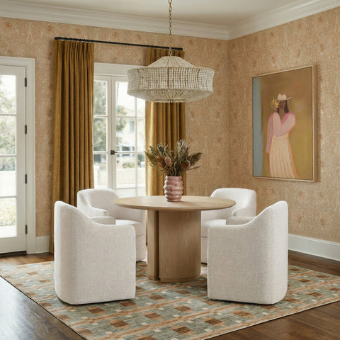 Sabine Loire Tall Textured Weave Performance Fabric Dining Chair - image 2