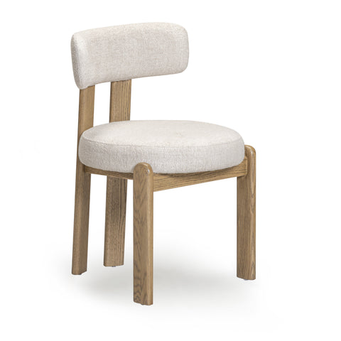 Lucienne Provence Cream Performance Fabric Dining Chair - image 3