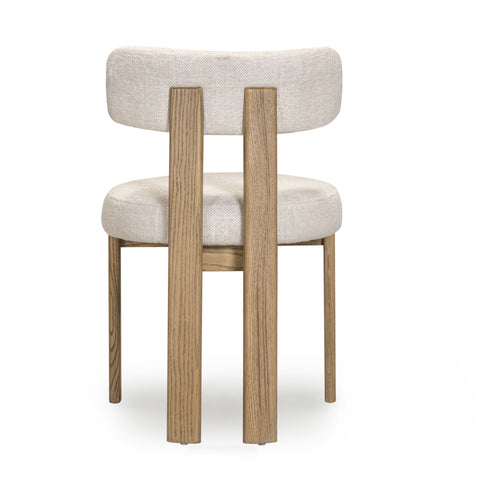 Lucienne Provence Cream Performance Fabric Dining Chair - image 5