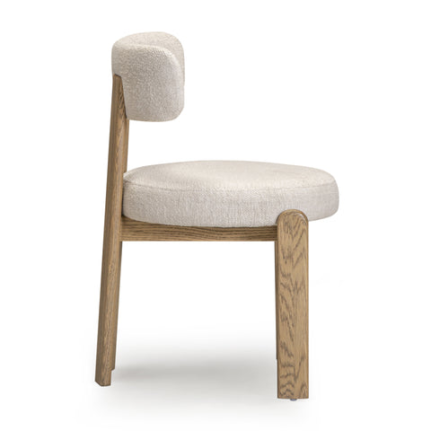 Lucienne Provence Cream Performance Fabric Dining Chair - image 6