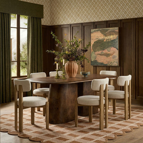 Lucienne Provence Cream Performance Fabric Dining Chair - image 2