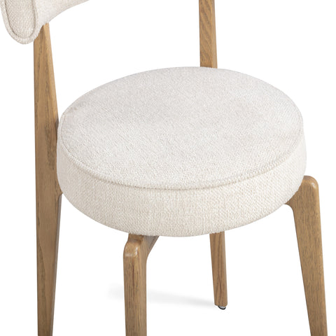 Giselle Provence Cream Performance Fabric Dining Chair - image 4