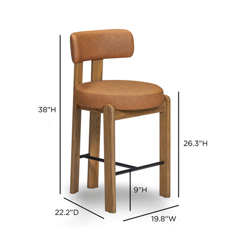 Lucienne Provence Performance Vegan Leather Counter Stool - image 7