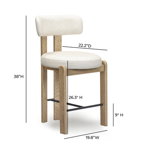 Lucienne Provence Performance Vegan Leather Counter Stool - image 7