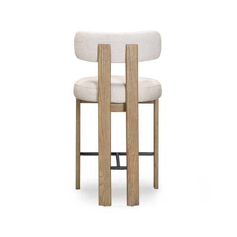 Lucienne Provence Cream Performance Fabric Counter Stool - image 6