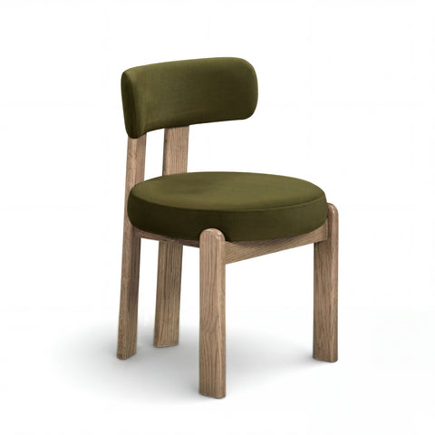 Lucienne Provence Green Performance Velvet Dining Chair - image 2