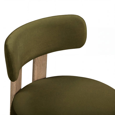 Lucienne Provence Green Performance Velvet Dining Chair - image 3