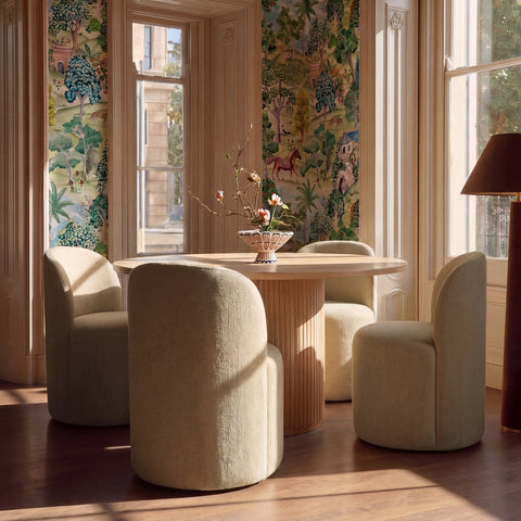 Amelie Rivoli Round Back Performance Chenille Dining Chair - image 2