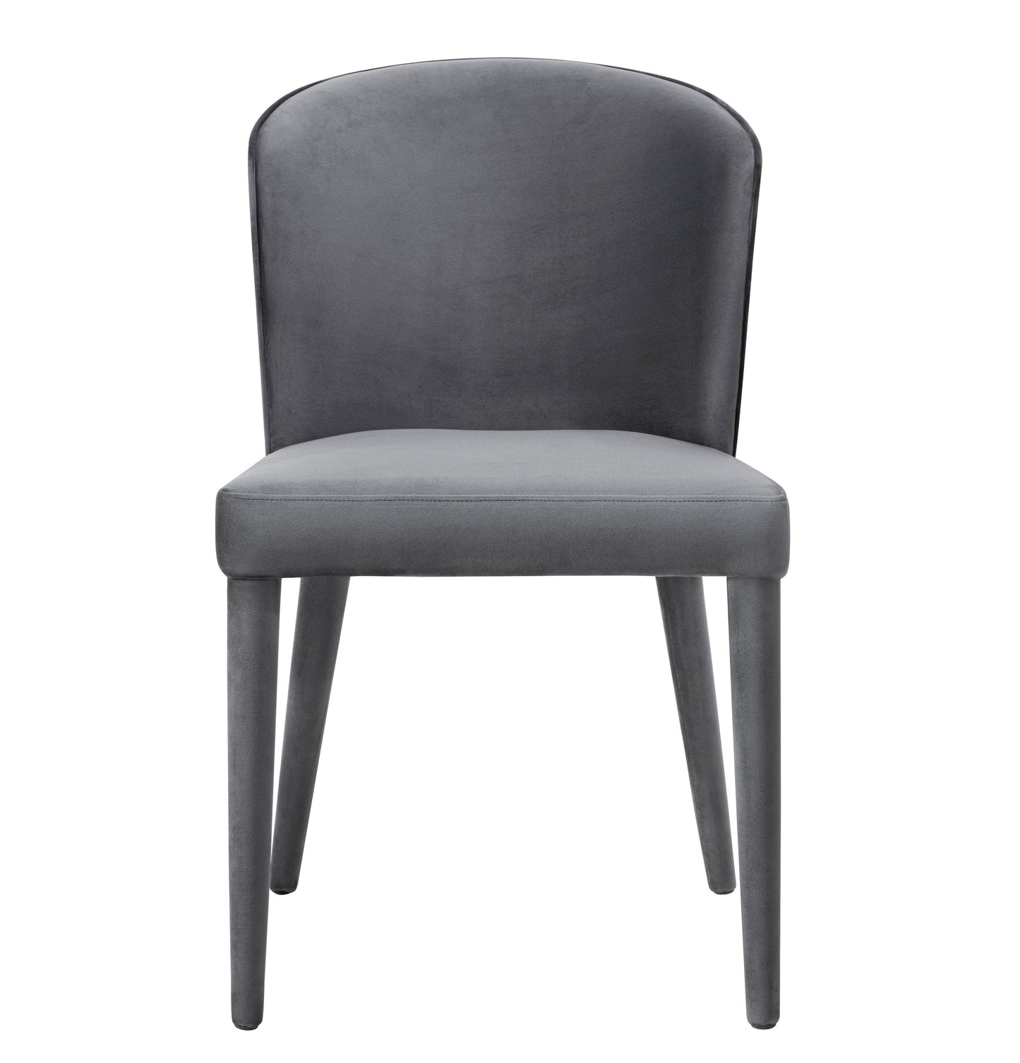 nirsa grey velvet chair